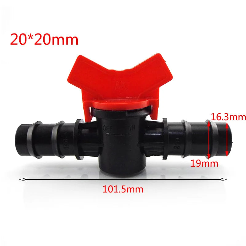 1/2 3/4 Garden Watering Hose Tap DN15 DN20 Irrigation Drip Water Valve 16mm 20mm 25mm Garden PE Waterstop Connector Cranes A6