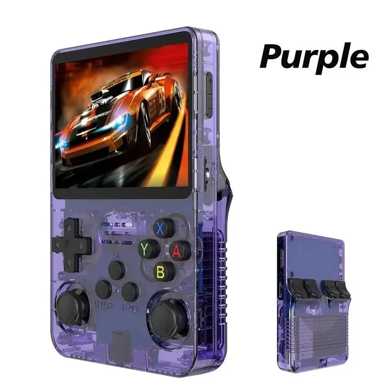128G Open Source R36S Retro Handheld Video Game Console Linux System 3.5 Inch IPS Screen Portable Pocket Video Player 64GB Games